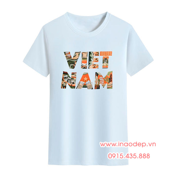 In áo phông đồng phục chữ Việt Nam | In ao phong dong phuc