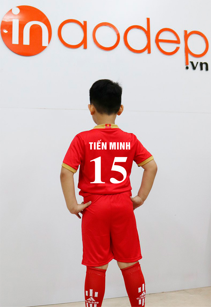 In áo bóng đá số 15 - Tiến Minh | In ao phong dong phuc