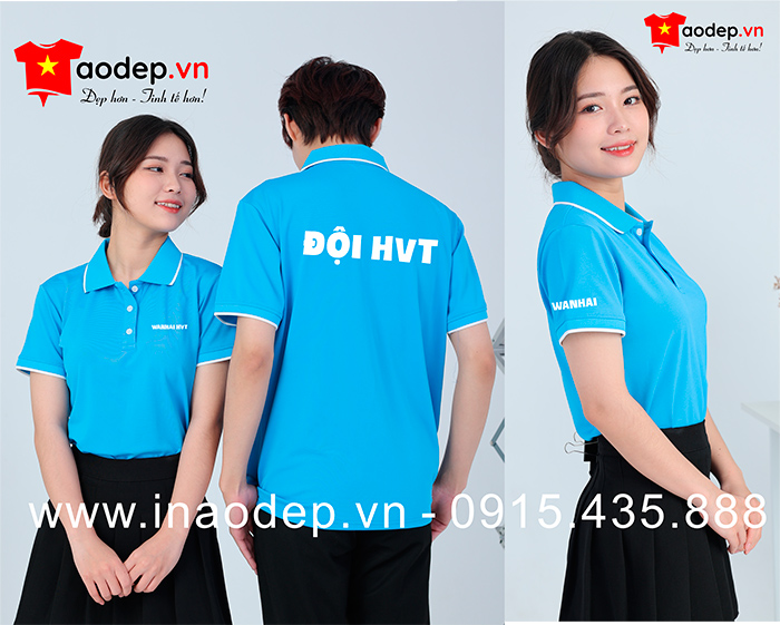 In áo phông Đội Wanhai HVT | In ao phong dong phuc
