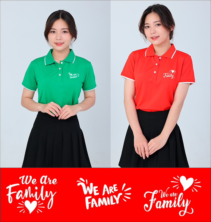 In áo phông gia đình We are family | In ao phong dong phuc