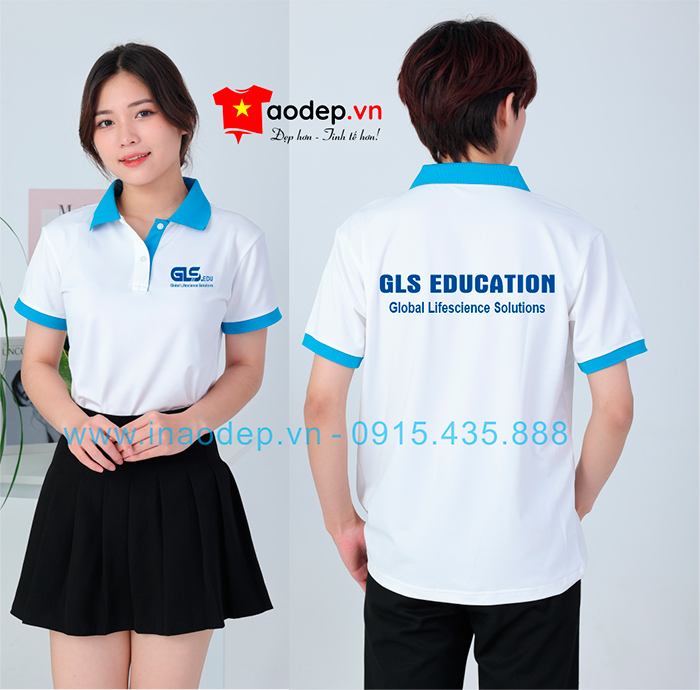 In áo Trung tâm GLS Education | In ao phong dong phuc