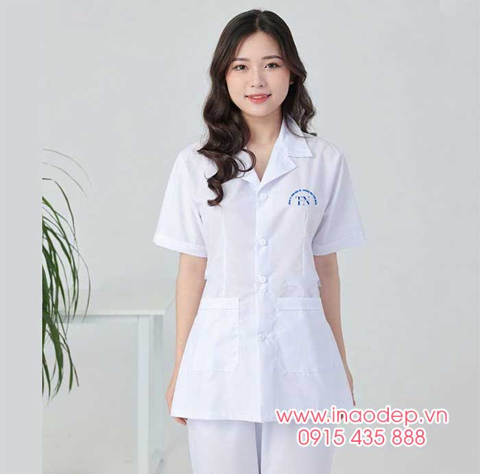 In đồng phục y tế Công Ty TNHH Đầu Tư - Thương Mại Tiến Ngân | In dong phuc y te