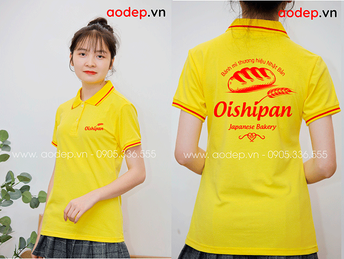 In áo phông Cửa hàng Bánh mì thương hiệu Nhật Bản Oishipan | In ao phong dong phuc