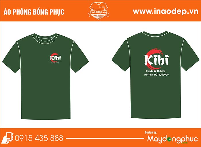 In áo phông quán Kibi | In ao phong dong phuc