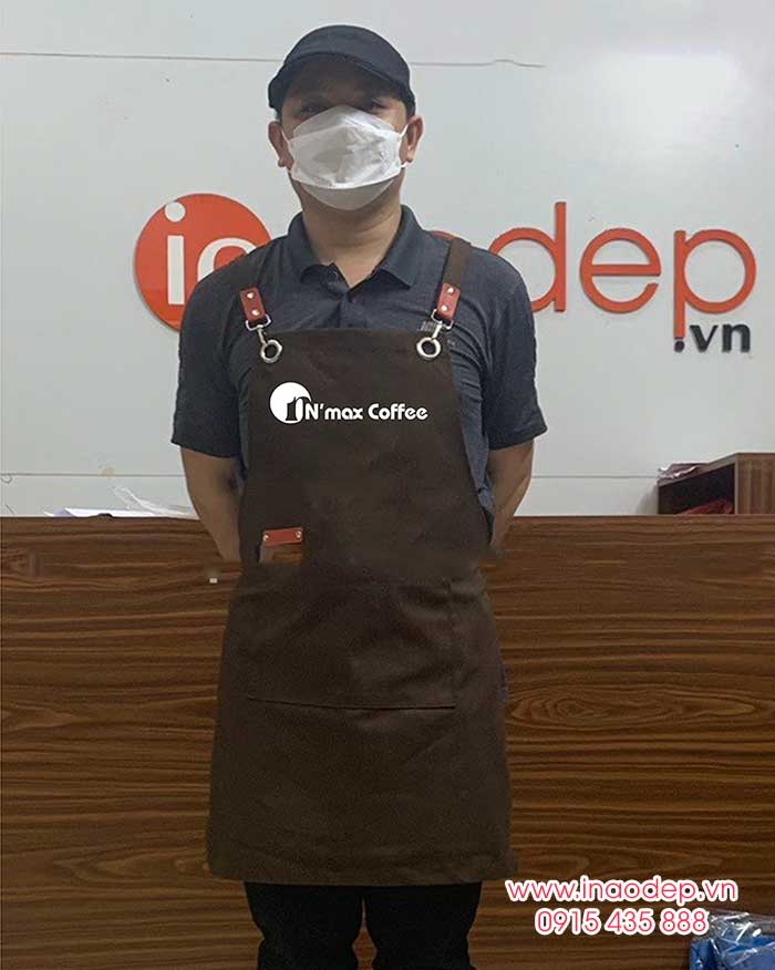 In tạp dề Quán N’Max Coffee | Tap de dong phuc