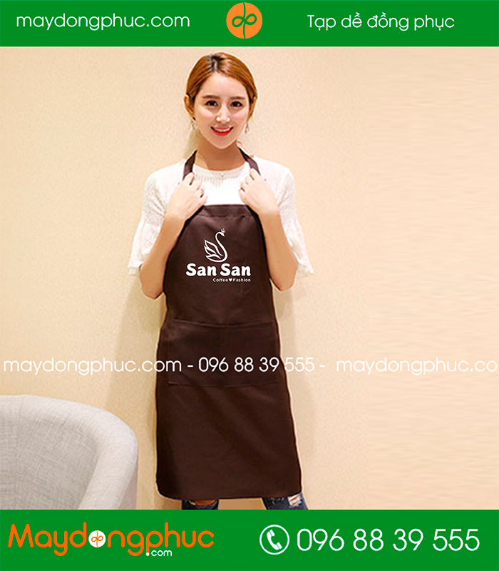 In tạp dề Quán Coffee Fashion Sansan | In tap de dong phuc