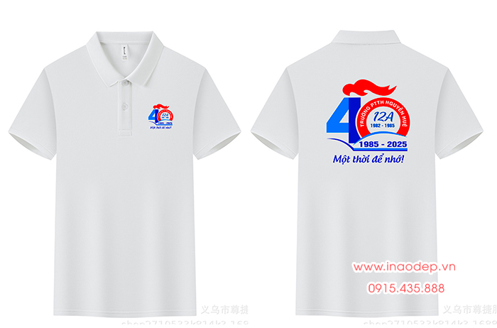 In áo Lớp 12A Trường Chuyên Nguyễn Huệ niên khóa 1982-1985 - 40 Năm Một thời để nhớ!  | In ao phong dong phuc