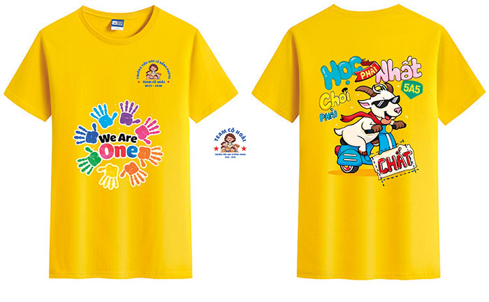 In áo Lớp 5A5 Team Cô Hoài Trường Tiểu học Lê Hồng Phong 2025-2026 | In ao phong dong phuc