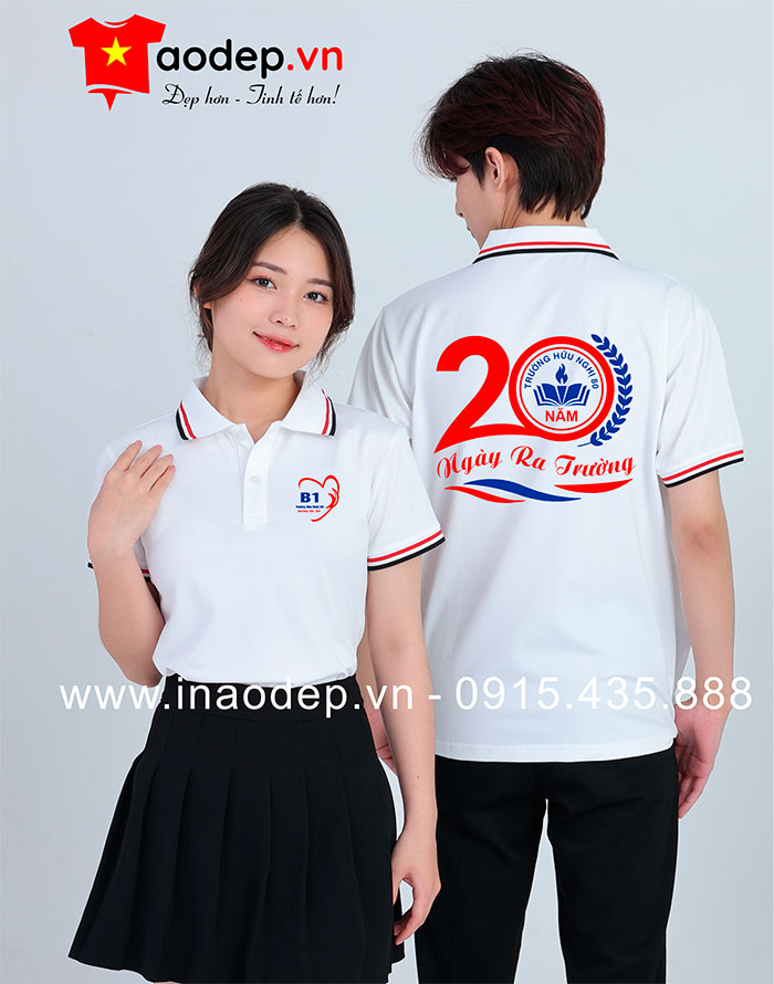 In áo Lớp B1 Trường Hữu Nghị 80 kỉ niệm 20 năm Ngày ra trường | In ao phong dong phuc