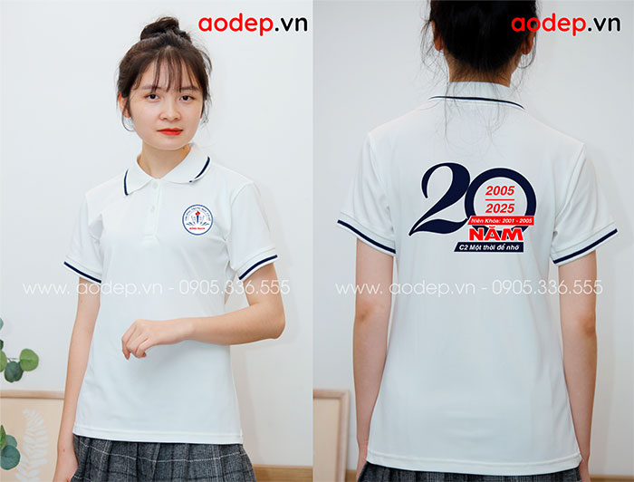 In áo Lớp C2 Trường THCS Đồng Trạch niên khóa 2001-2005 - kỉ niệm 20 năm | In ao phong dong phuc