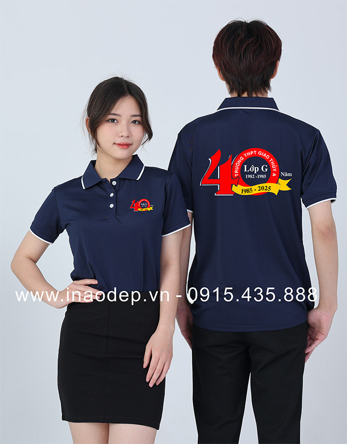 In áo Lớp G Trường THPT Giao Thủy A niên khóa 1982-1985 kỉ niệm 40 năm  | In ao phong dong phuc