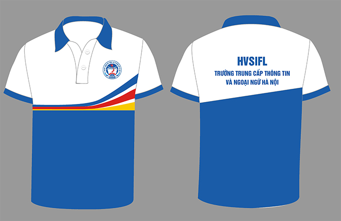 In áo Lớp HVSIFL Trường Trung cấp thông tin và Ngoại ngữ Hà Nội | In ao phong dong phuc