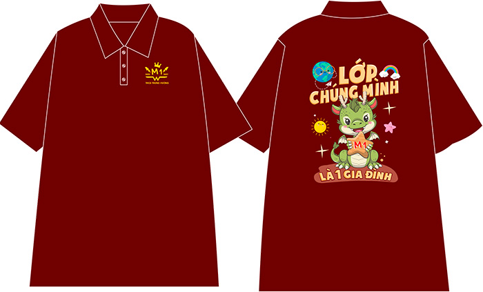 In áo Lớp M1 niên khóa 2023-2027 | In ao phong dong phuc