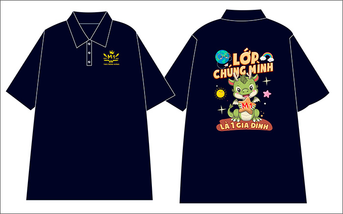 In áo Lớp M1 niên khóa 2023-2027 | In ao phong dong phuc