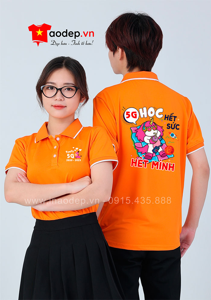 In áo phông Family 5G - Học hết sức Học hết mình | In ao phong dong phuc