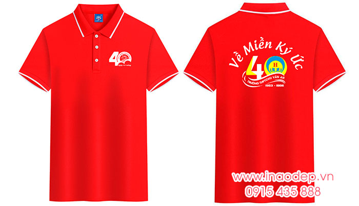 In áo phông Trường THPT Chu Văn An - 40 năm Về Miền Ký Ức | In ao phong dong phuc