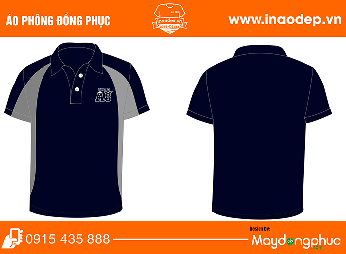 In áo phông đồng phục Team A8 | In ao phong dong phuc