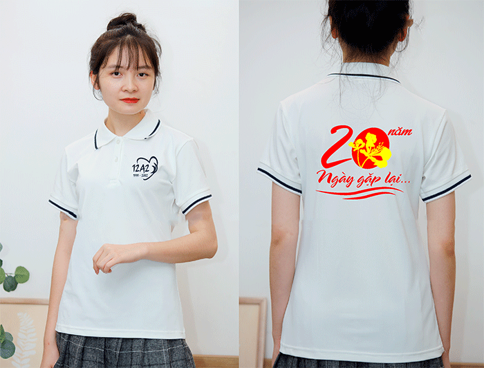 In áo Lớp 12A2 niên khóa 1999 - 2002 | In ao phong dong phuc