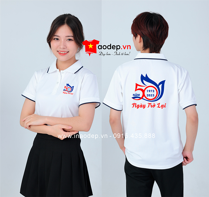 In áo phông kỉ niệm 50 năm Ngày trở lại 1973 - 2023 | In ao phong dong phuc