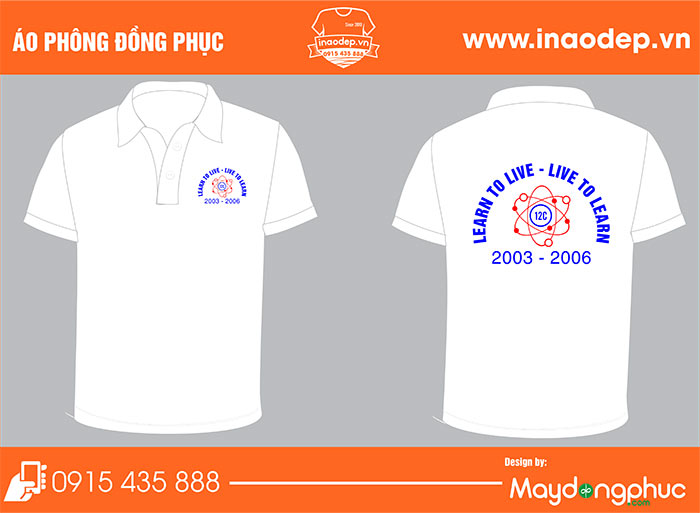 In áo lớp 12C niên khóa 2003-2006 | In ao phong dong phuc