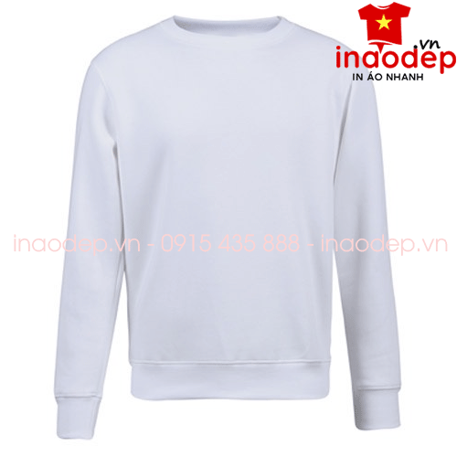 Áo sweater (Áo nỉ sweater) màu trắng | Ao ni