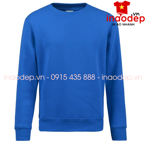 Áo sweater (Áo nỉ sweater) màu xanh dương | Ao ni