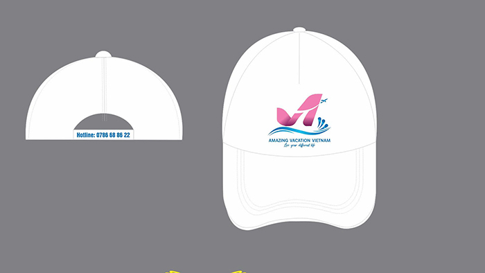 In mũ lưỡi trai Amazing Vacation VietNam | In mu luoi trai dong phuc