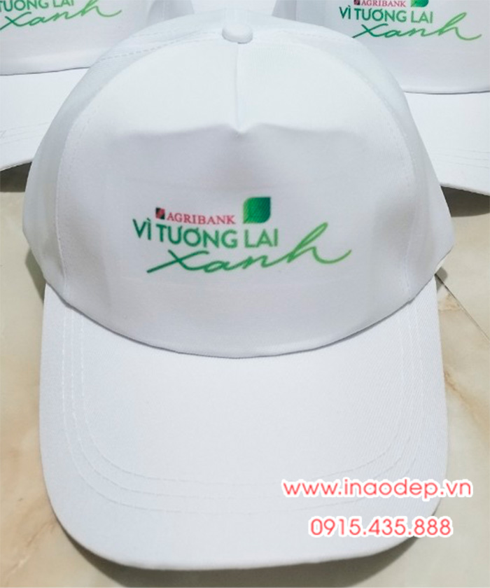In mũ lưỡi trai Ngân hàng Agribank | In mu luoi trai dong phuc