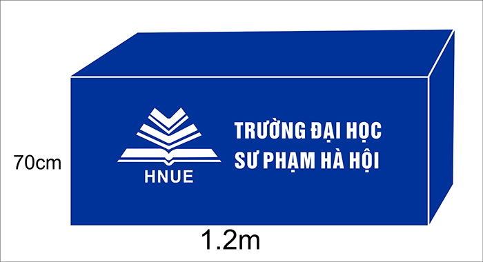In khăn trải bàn Trường Đại học sư phạm Hà Nội | In khan trai ban