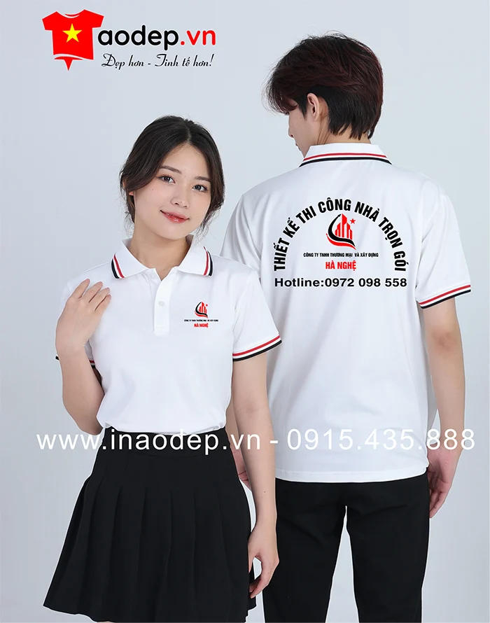 In áo phông Công ty TNHH Thương mại và Xây dựng Hà Nghệ