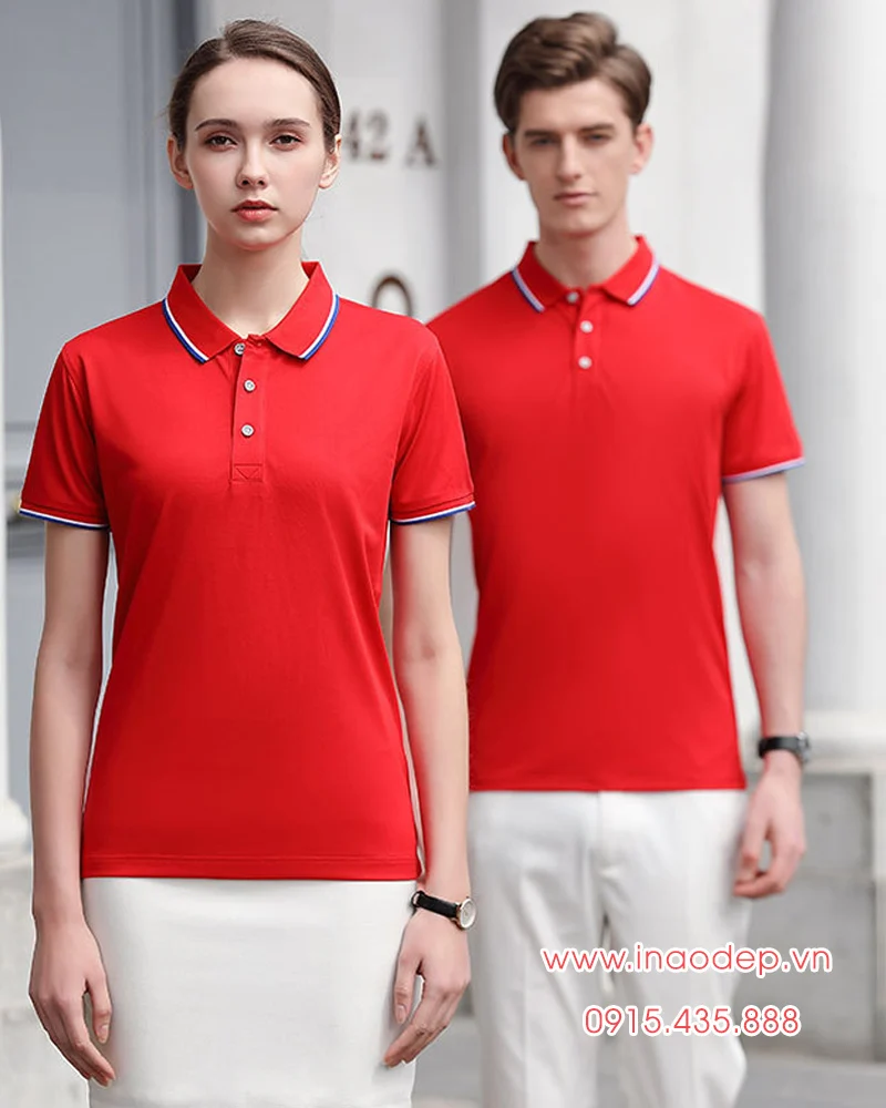 Áo polo màu đỏ