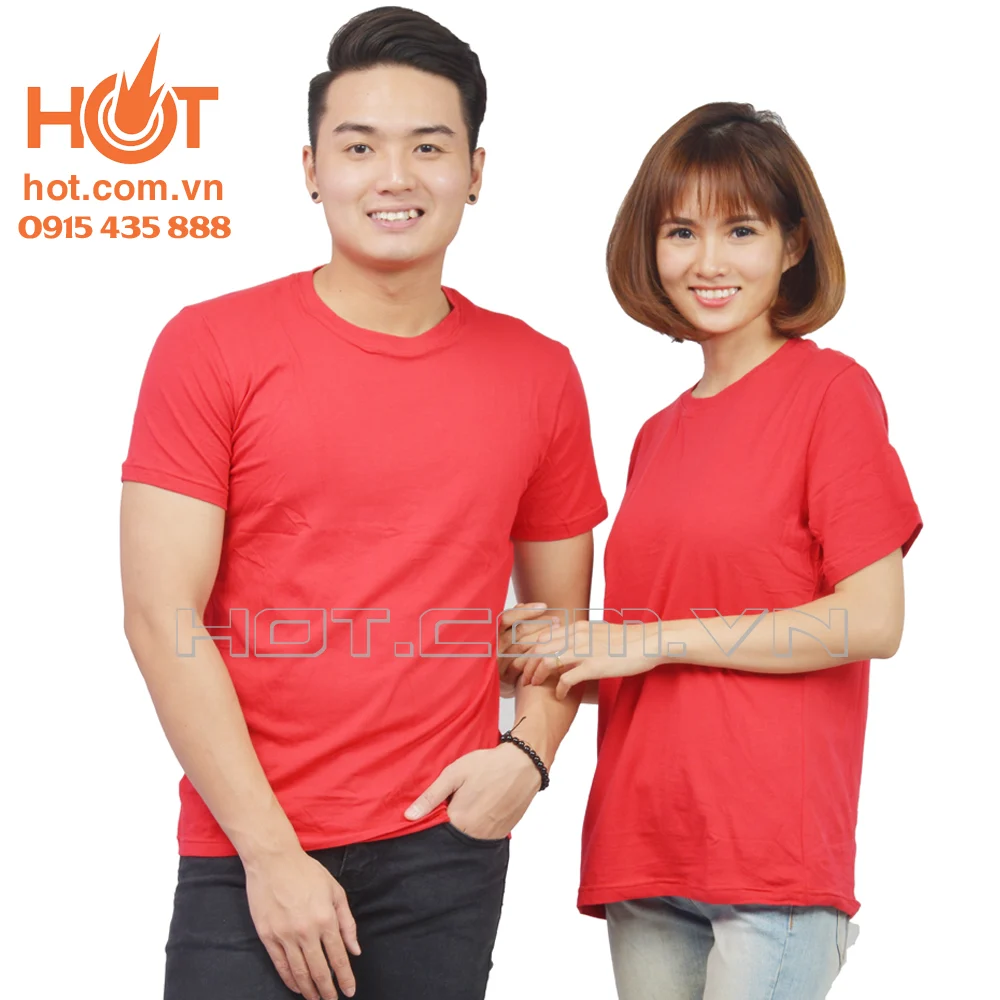 Áo phông cổ tròn – mầu đỏ