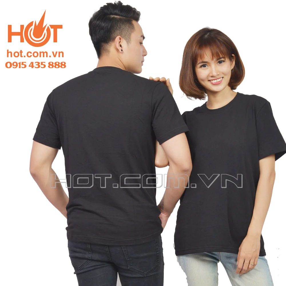 Áo phông cổ tròn – mầu đen
