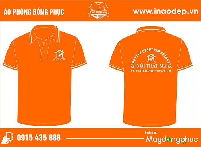 In áo phông Công ty CP ĐT & PT Kim Hoàng Thổ Nội thất M2