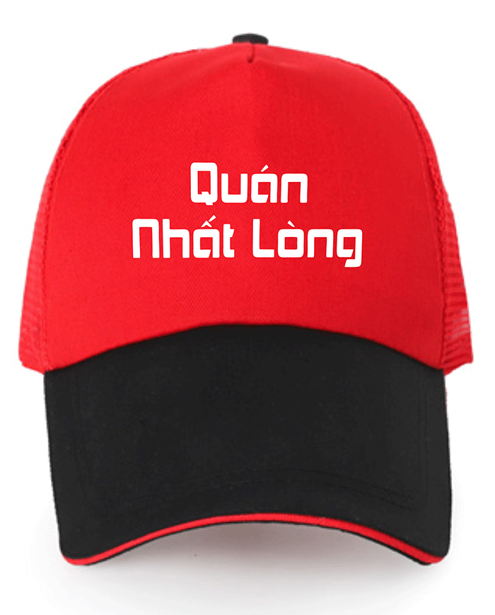 In mũ lưỡi trai Quán Nhất Lòng