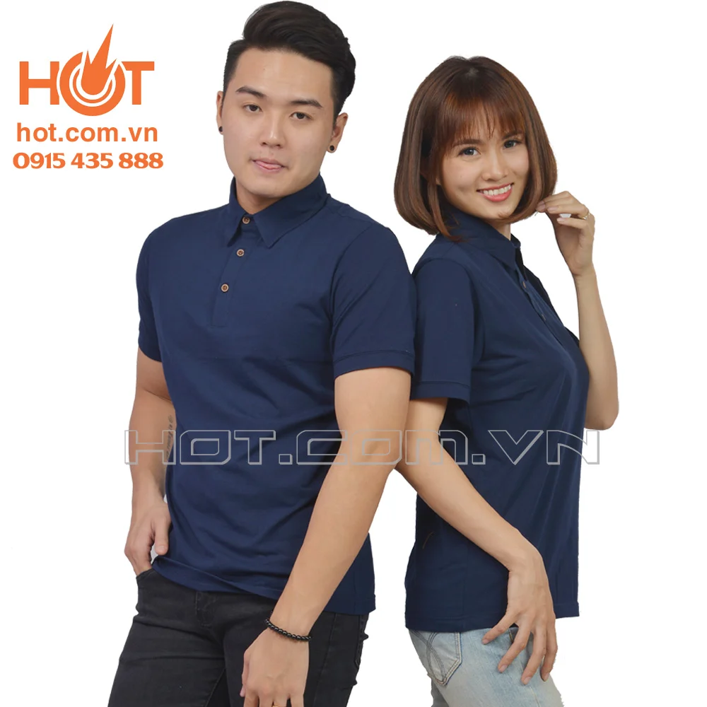 Áo phông có cổ – Tím Than