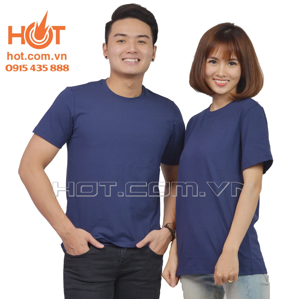 Áo phông cổ tròn – Xanh Đen