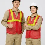 Áo Lưới phản quang vàng bảo hộ lao động màu đỏ