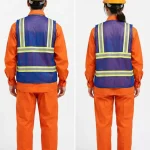 Áo Lưới phản quang bảo hộ lao động màu xanh dương