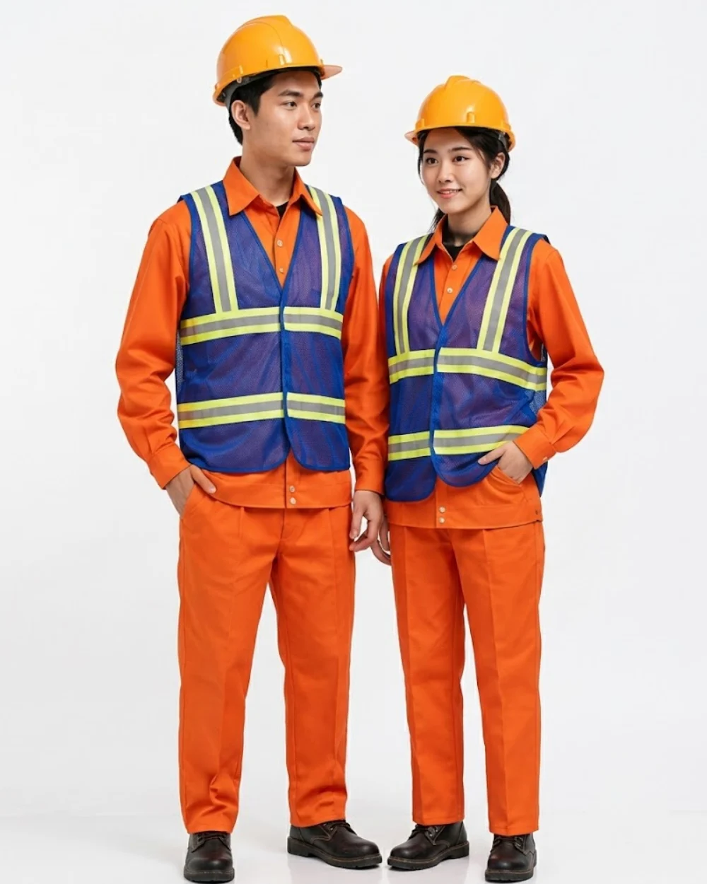 Áo Lưới phản quang bảo hộ lao động màu xanh dương