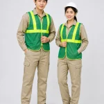 Áo Lưới phản quang bảo hộ lao động màu xanh lá cây