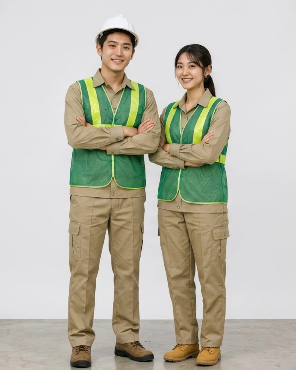 Áo Lưới phản quang bảo hộ lao động màu xanh lá cây
