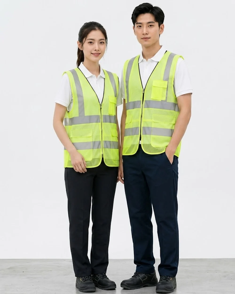 Áo Lưới phản quang màu vàng chanh