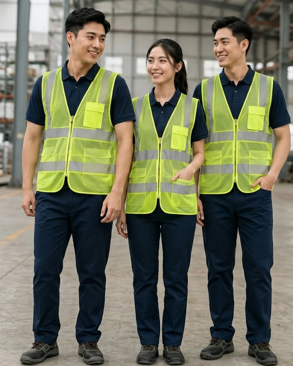 Áo Lưới phản quang màu vàng chanh