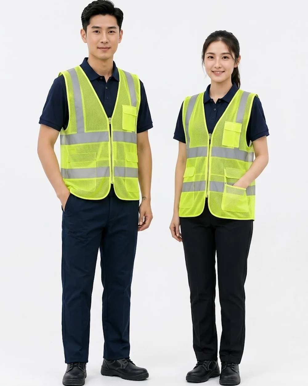 Áo Lưới phản quang màu vàng chanh