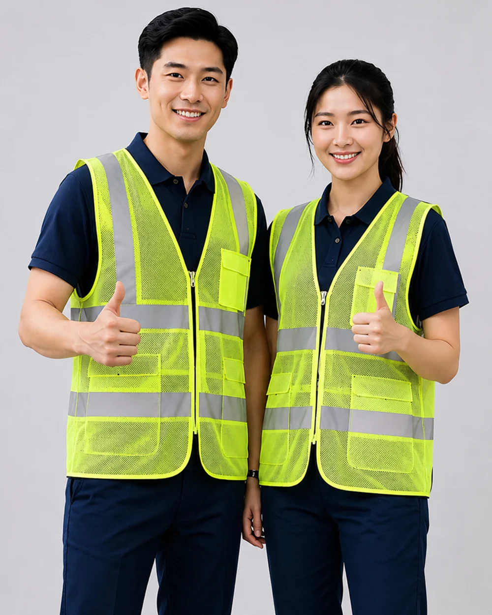 Áo Lưới phản quang màu vàng chanh
