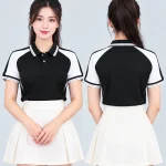 Áo Polo Đồng Phục Màu Đen Phối Trắng