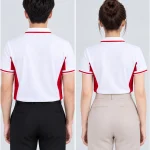 Áo Polo Đồng Phục Màu Trắng Phối Đỏ