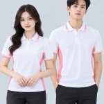 Áo Polo Đồng Phục Màu Trắng Phối Hồng