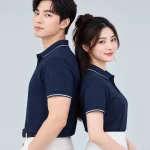 Áo Polo Đồng Phục Màu Xanh Đen Phối Trắng